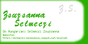 zsuzsanna selmeczi business card